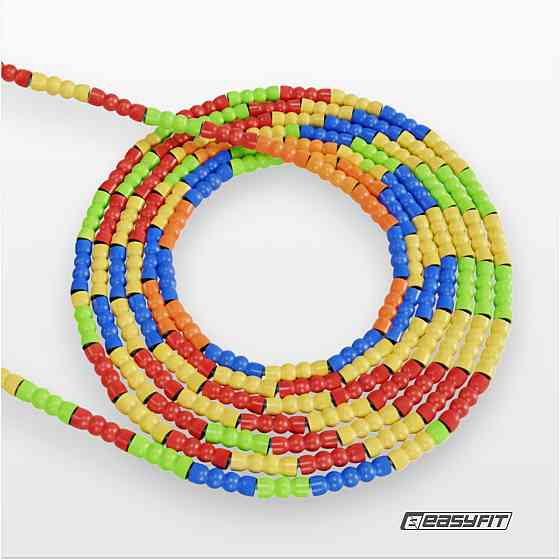 Скакалка бісерна EasyFit 2,7 м (мультиколор) Коломия
