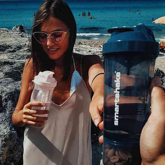 Шейкер спортивний SmartShake Slim 500ml Black Кам'янське