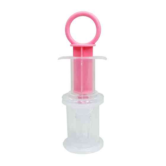 Дитячий Шприц-дозатор для ліків MGZ-0719(Pink) із мірним стаканчиком Вінниця