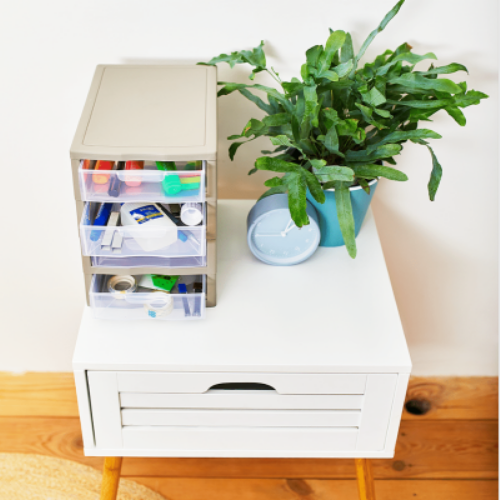 Органайзер універсальний на 4 шухляди какао/прозорий Алеана Житомир - фото 5