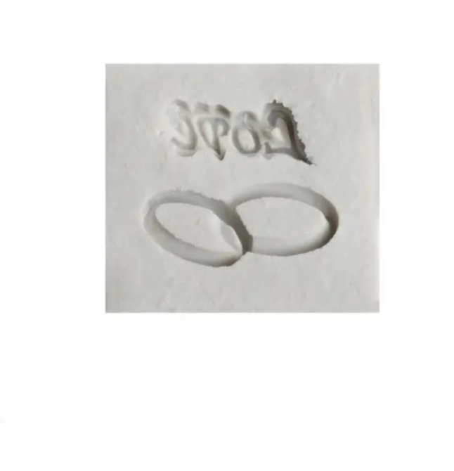 Молд маленький из силикона Обручальные кольца 38 на 40 мм серый Киев - изображение 6