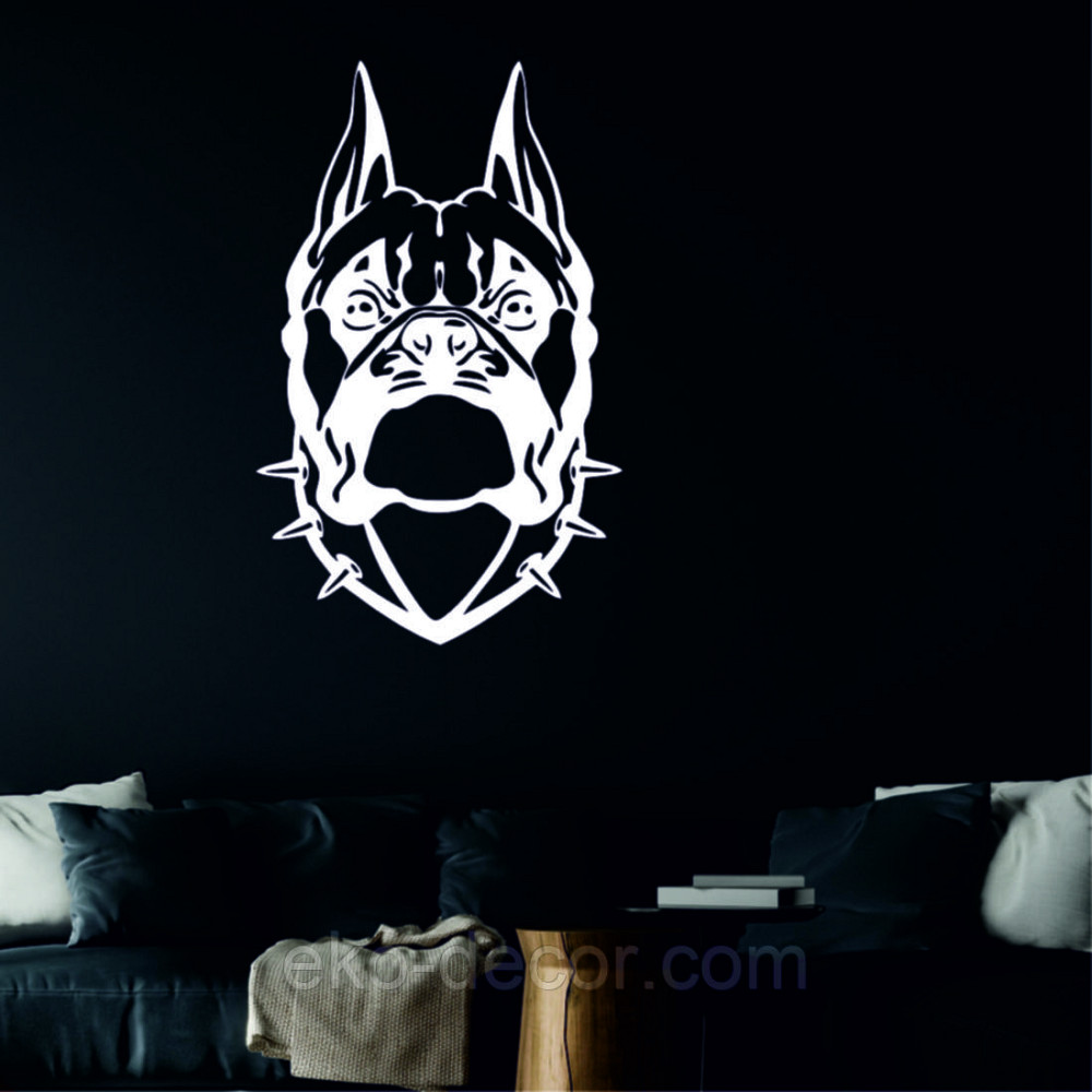 Декоративное настенное Панно «Боксер», Декор на стену 50*32 см, Белый Киев - изображение 4