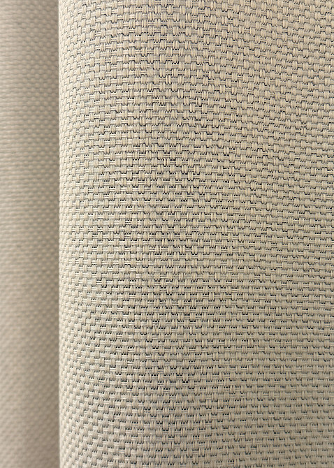 Комплект коротких штор VR-Textil Льон-блекаут Льон Мішковина № 1080ш Холодний бежевий 130х170см 2 шт (35-0356) Київ - фото 6