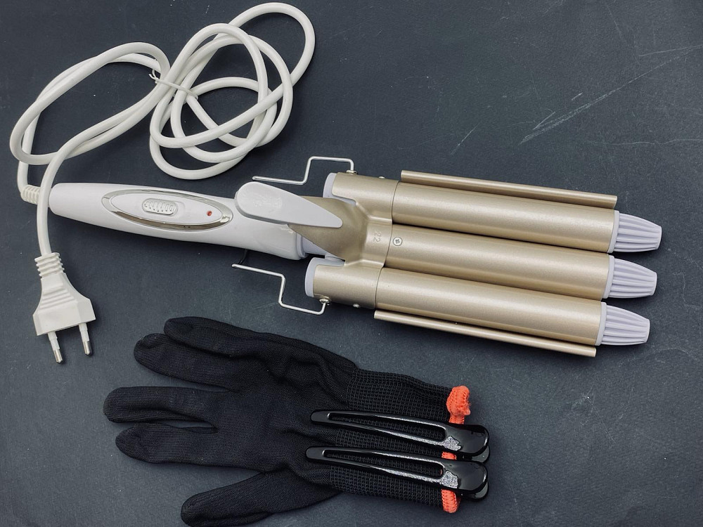 Потрійна плойка для завивання волося top4ever jd-016 Луцьк - фото 2