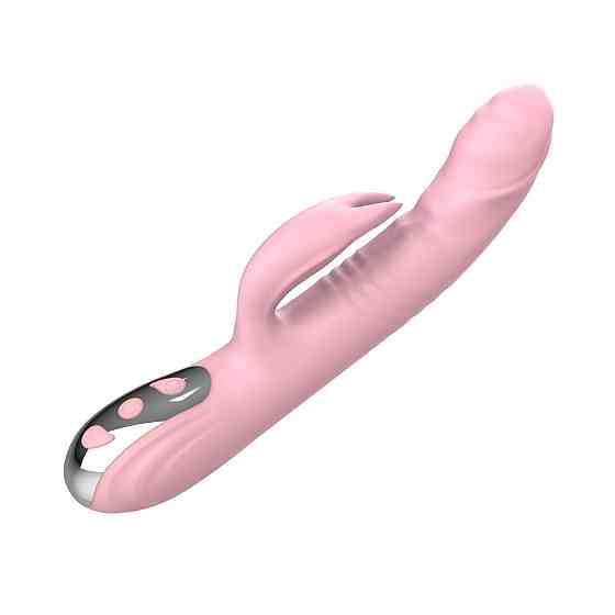 Вибратор с ротацией и толчками Finger Thrusting Vibrator Michelle, розовый Sex Aura Киев