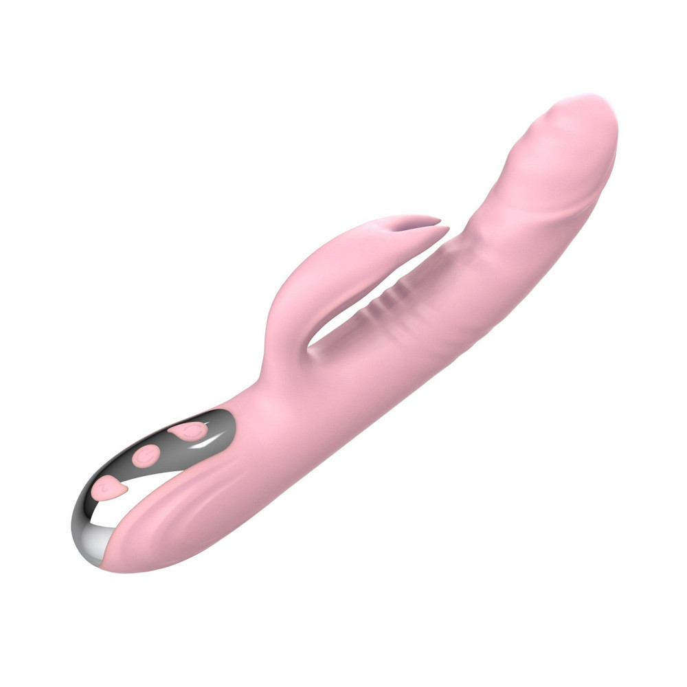 Вибратор с ротацией и толчками Finger Thrusting Vibrator Michelle, розовый Sex Aura Киев - изображение 2