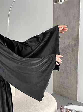 Женский стильный домашний велюровый макси халат плюш велюр Одесса