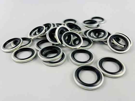 Шайба з гумовим кільцем NBR всередині 16 мм, для гідравліки, олії, води, повітря. Мукачево