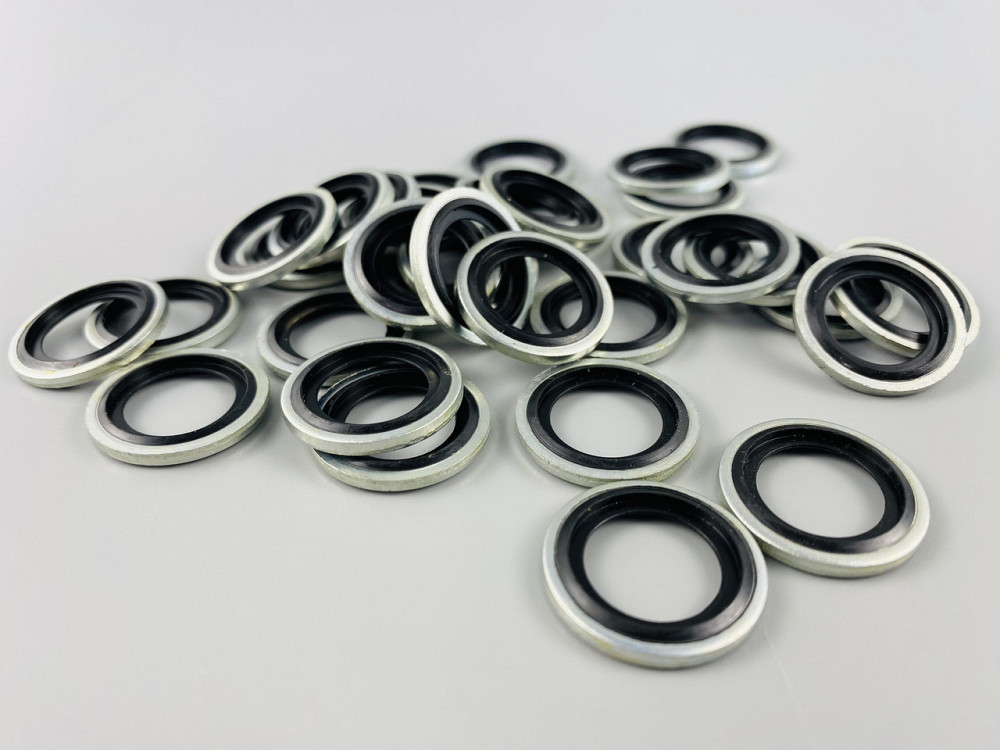 Шайба з гумовим кільцем NBR всередині 16 мм, для гідравліки, олії, води, повітря. Мукачево - фото 2