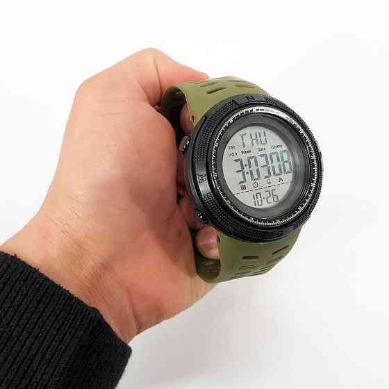 Цифровые часы для активного образа жизни, Военные часы с секундомером армейские оригинал WM-78 Львов