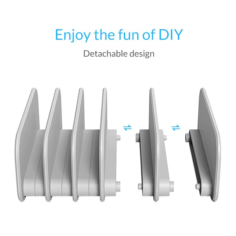 Універсальний власник Orico для 5 пристроїв (Сріблястий) Миколаїв - фото 3