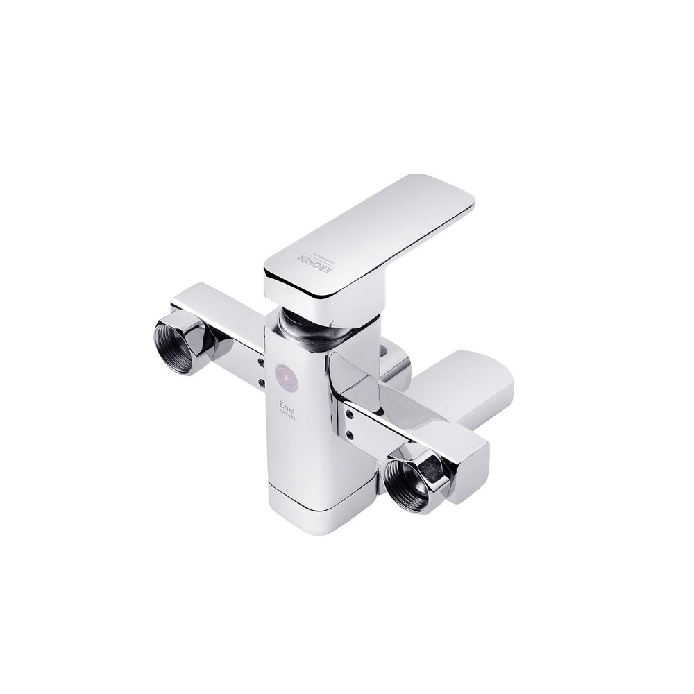 Змішувач для ванни Kroner KRM Ems - C060 з душовим гарнітуром, хром Київ - фото 4