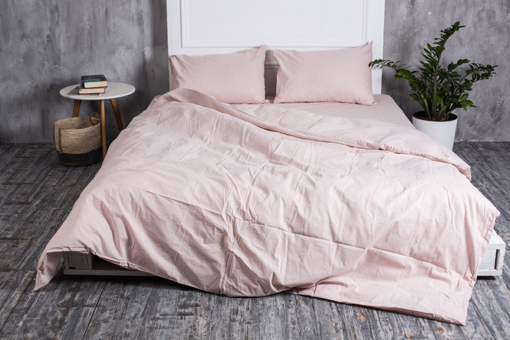 Ecotton Комплект постілі Ecotton полуторний Підковдра та 2 наволочки пудровий Парфе Коломыя - изображение 1