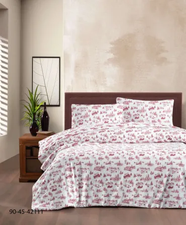 Теплое постельное белье / байковое евро размера фланель 100%-хлопок Турция Cotton Collection Коломия