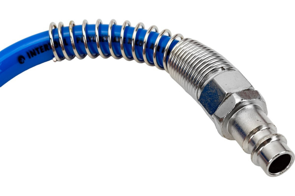 Шланг кручений поліуретановий 8мм х 12мм х 5м з швидкороз'ємами Partner PA-1208-5M Одеса - фото 2