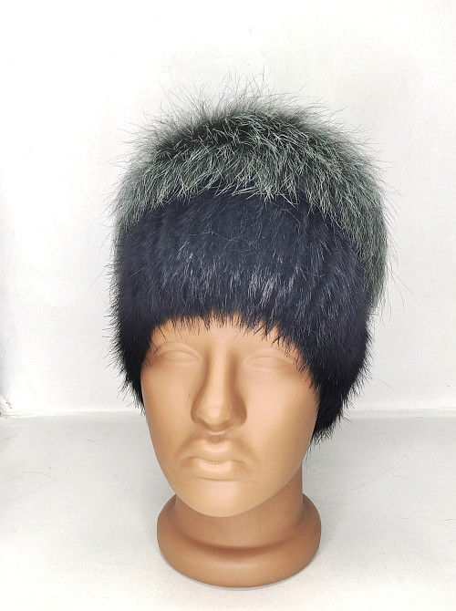 Шапка хутряна жіноча кубанка Джессіка Зелений Харків - фото 4