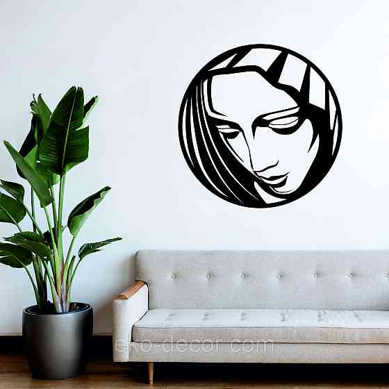 Декоративне настінне Панно «Сонеслава Матір», Декор на стіну 90*90 см, Чорний Київ