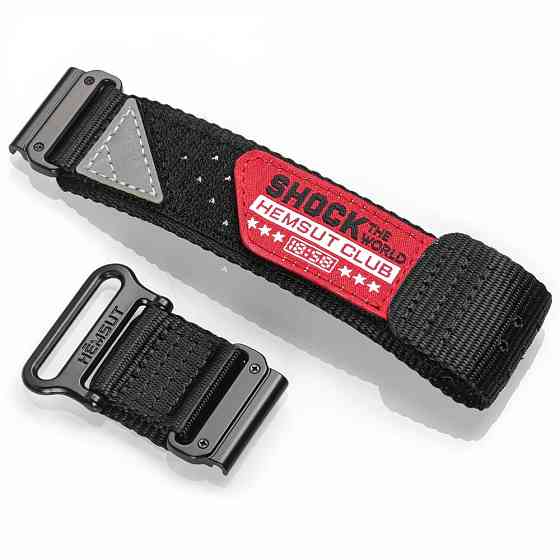 Ремешок для часов Hemsut HGA142 Shock the world Garmin Black 22 mm SBR Киев