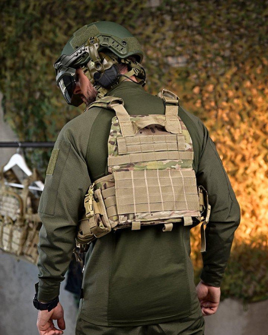 Плитоноска 4 точки быстрый сброс frion   с напашником   ПП7889 Одесса - изображение 3