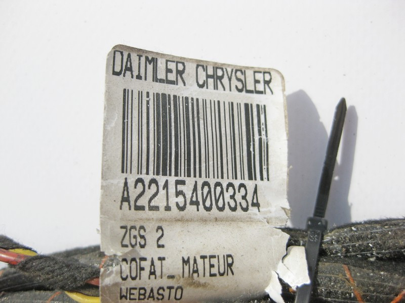 Mercedes-Benz  A2215400334 Електропроводка панорамного даху S-Class W221 long Одесса - изображение 9