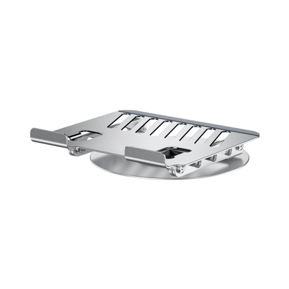 Подставка под ноутбук или планшет металлическая держатель холдер настольный для гаджетов с поворотом на 360 серая Каменец-Подольский - изображение 6