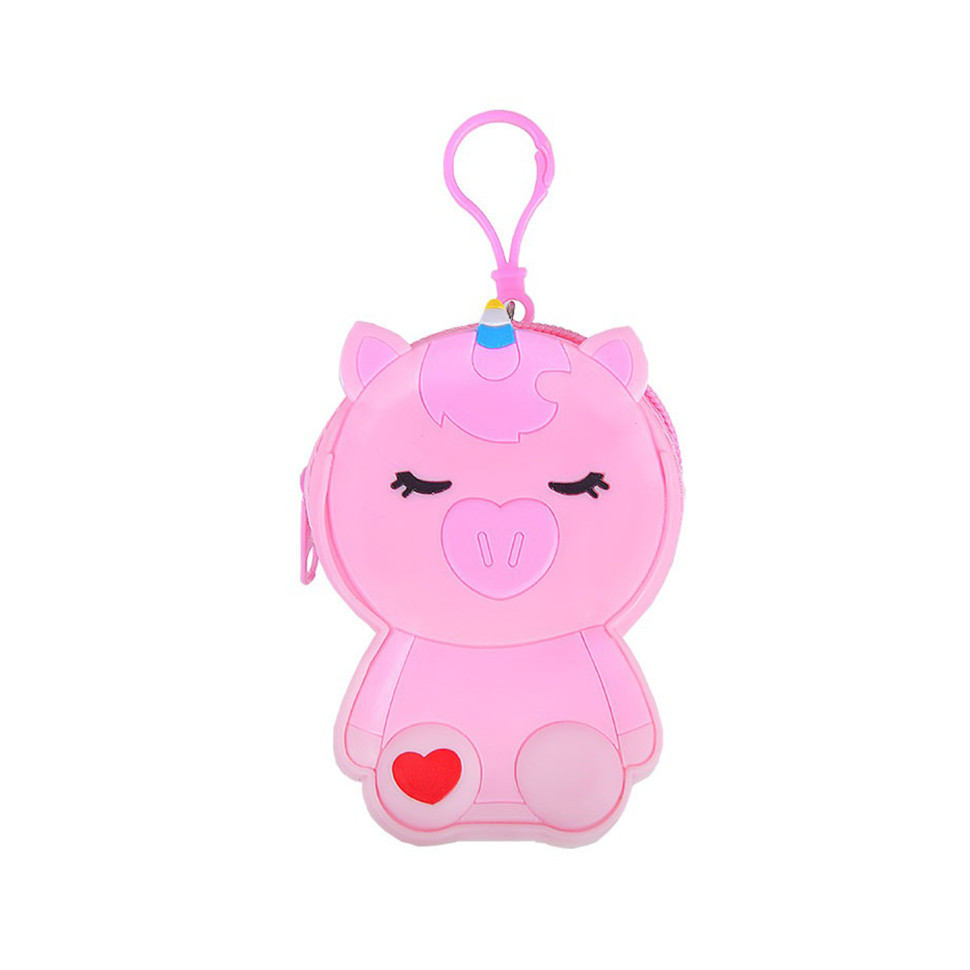 Дитячий гаманець-брелок "Єдиноріг" C44408, 8 х 11 х 3 см Світло-рожевий Вінниця - фото 1