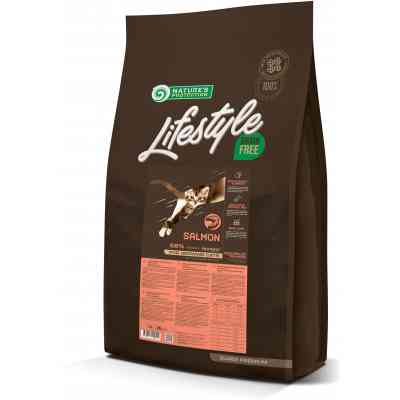 Сухой корм для кошек Nature's Protection Lifestyle Grain Free Salmon Kitten 7 кг (NPLS45954) Винница