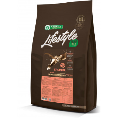 Сухой корм для кошек Nature's Protection Lifestyle Grain Free Salmon Kitten 7 кг (NPLS45954) Винница - изображение 1