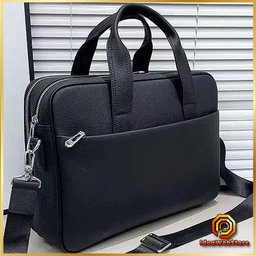 Чоловіча шкіряна сумка-портфель для ноутбука і документів в діловому стилі Tiding Київ - фото 1