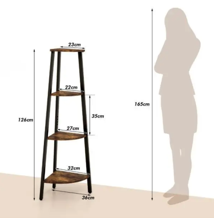 Етажерка Costway Leo кутова в стилі Loft Київ