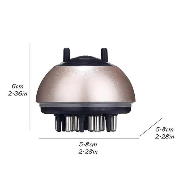 Гребінець для догляду за волоссям, масажний аплікатор для лікувальних олій 30мл VM-30 Львів - фото 6
