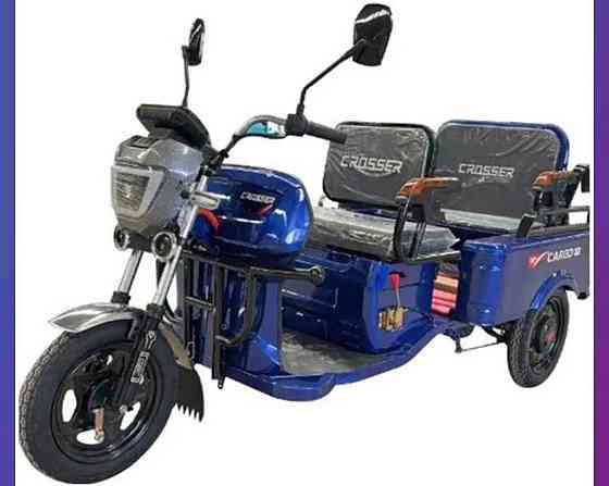 Електротрицикл вантажний Crosser CARGO 10 60 V / 32 Ah / 1000 W- Синій. Харків