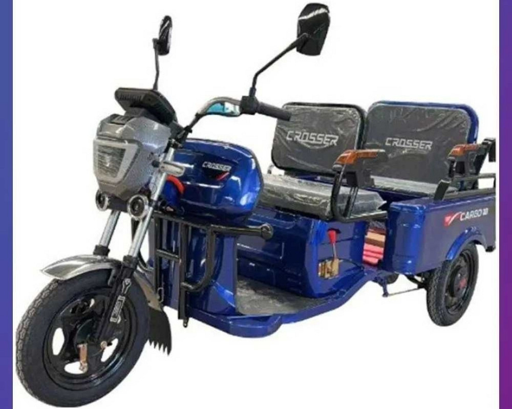 Електротрицикл вантажний Crosser CARGO 10 60 V / 32 Ah / 1000 W- Синій. Харків - фото 1