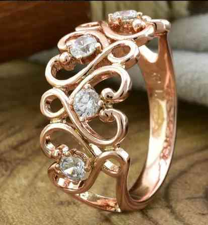 Кольцо Xuping 14638, 21 размер (ширина 10мм), позолота РО Киев