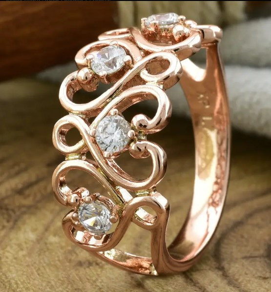 Кольцо Xuping 14638, 21 размер (ширина 10мм), позолота РО Киев - изображение 3