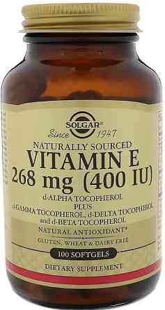 Витамин Е Solgar Vitamin E 400 МЕ 100 гел капс Киев