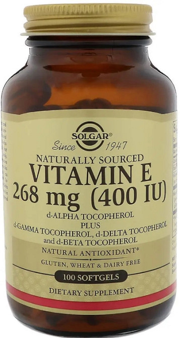 Витамин Е Solgar Vitamin E 400 МЕ 100 гел капс Киев - изображение 1