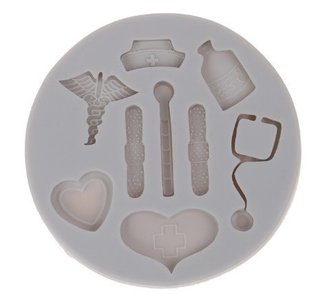 Молд силиконовый Медицинский набор 81 мм серый Киев - изображение 4