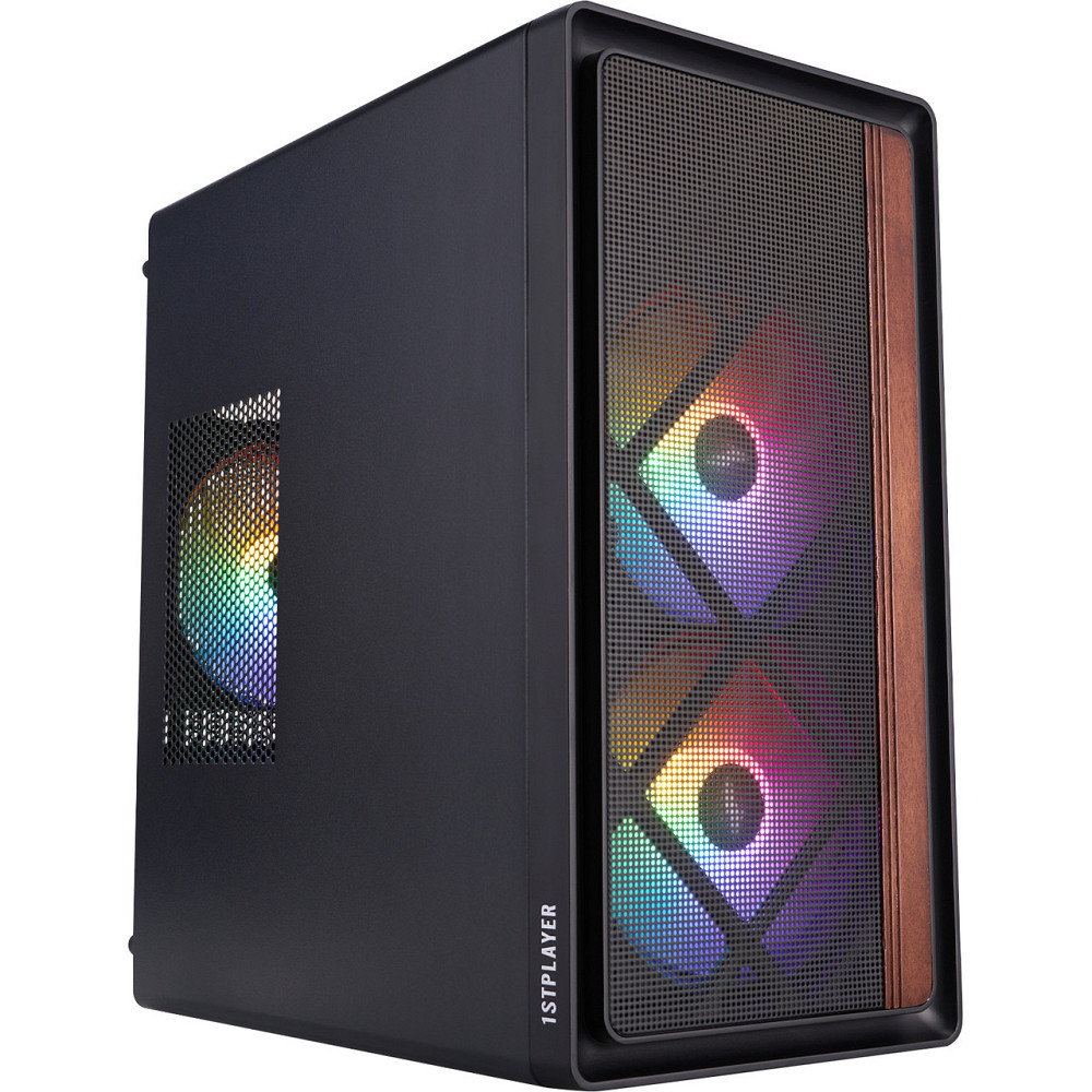 Корпус 1stPlayer WD1-BK-3F1 Black ( 26924 ) Харьков - изображение 1