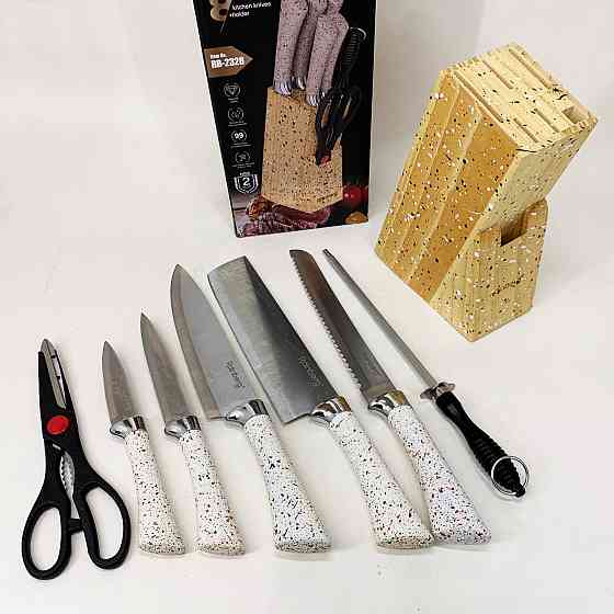 Набор ножей для кулинарных задач, Набор хороших качественных кухонных ножей, Нержавеющий кухонный нож PO-40 Львов