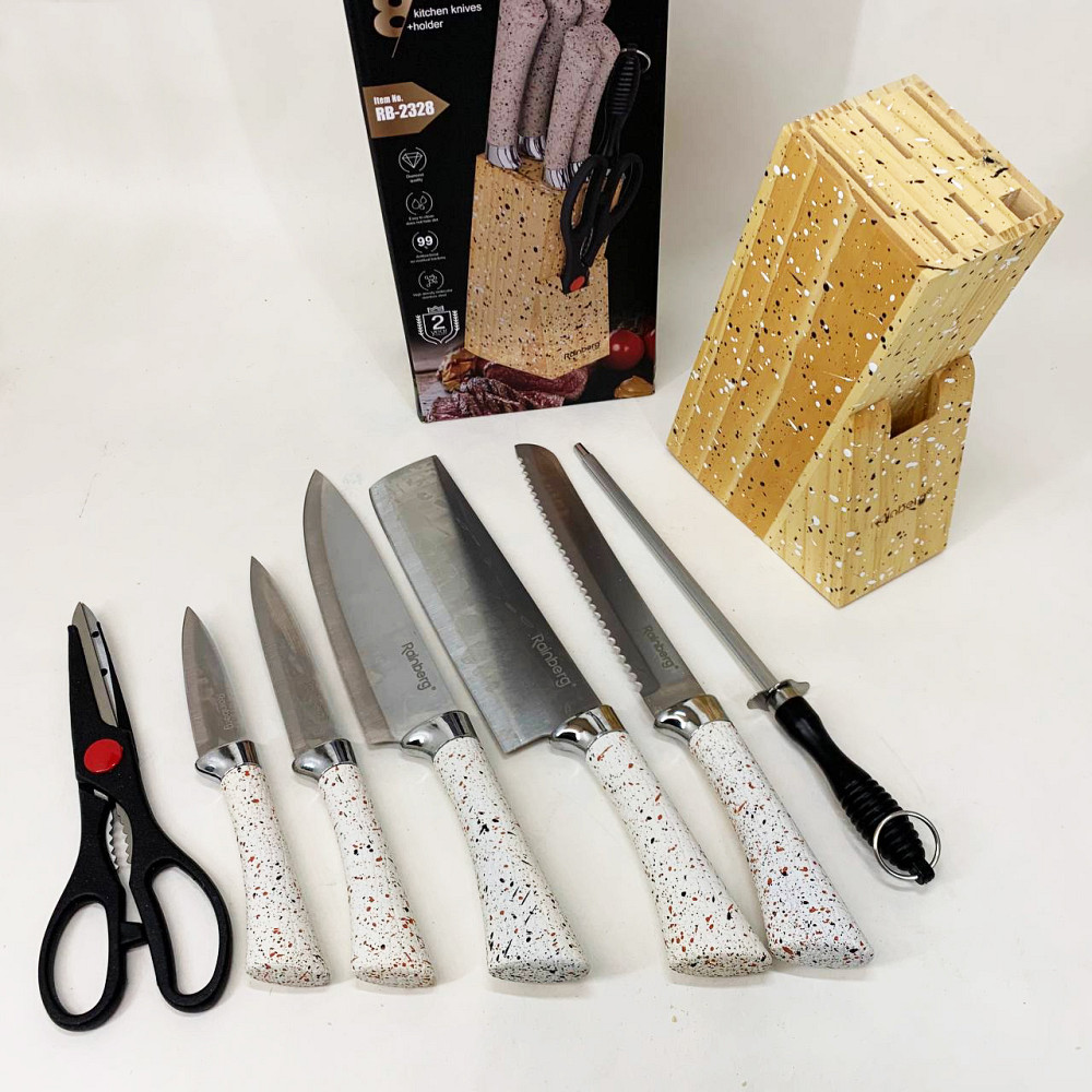 Набор ножей для кулинарных задач, Набор хороших качественных кухонных ножей, Нержавеющий кухонный нож PO-40 Львов - изображение 5