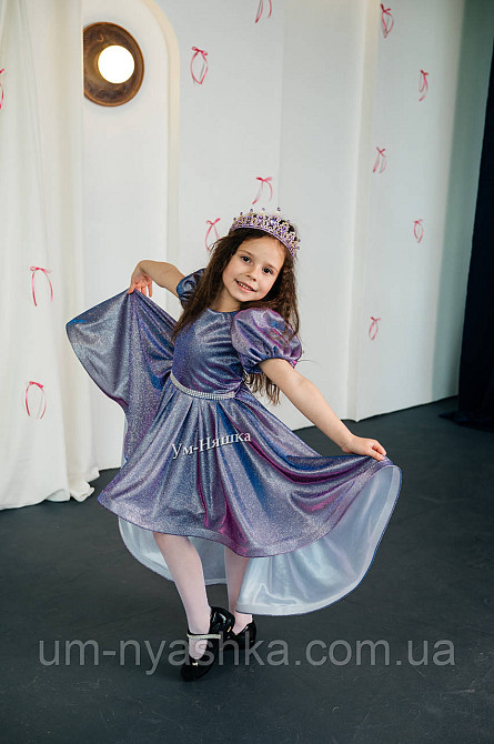 Платье звездочки Пышное удлиненное блестящее платье люрекс Кривой Рог - изображение 1