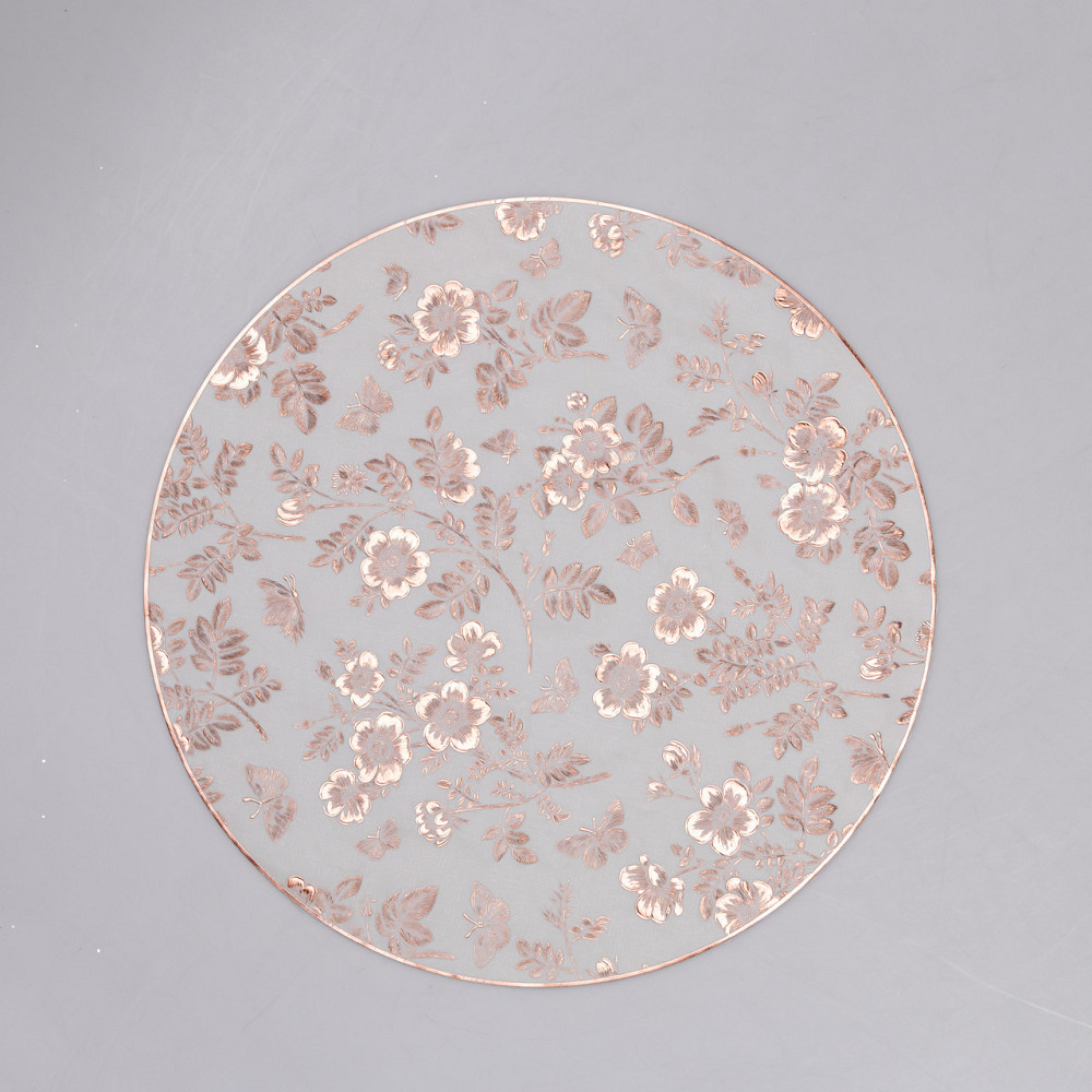 Коврик для сервировки стола Flowers 38 см, бронза HP-36327-12BR Киев - изображение 1