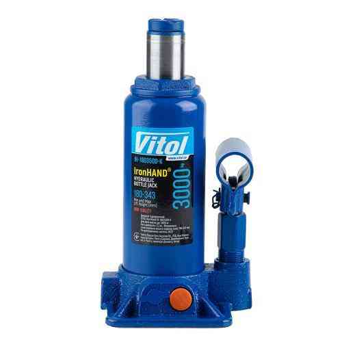 Гидравлический телескопический домкрат 3т в чемодане Iron Hand IH-180350D-K, подъём 180-343 мм, вес 3,1 кг Харьков
