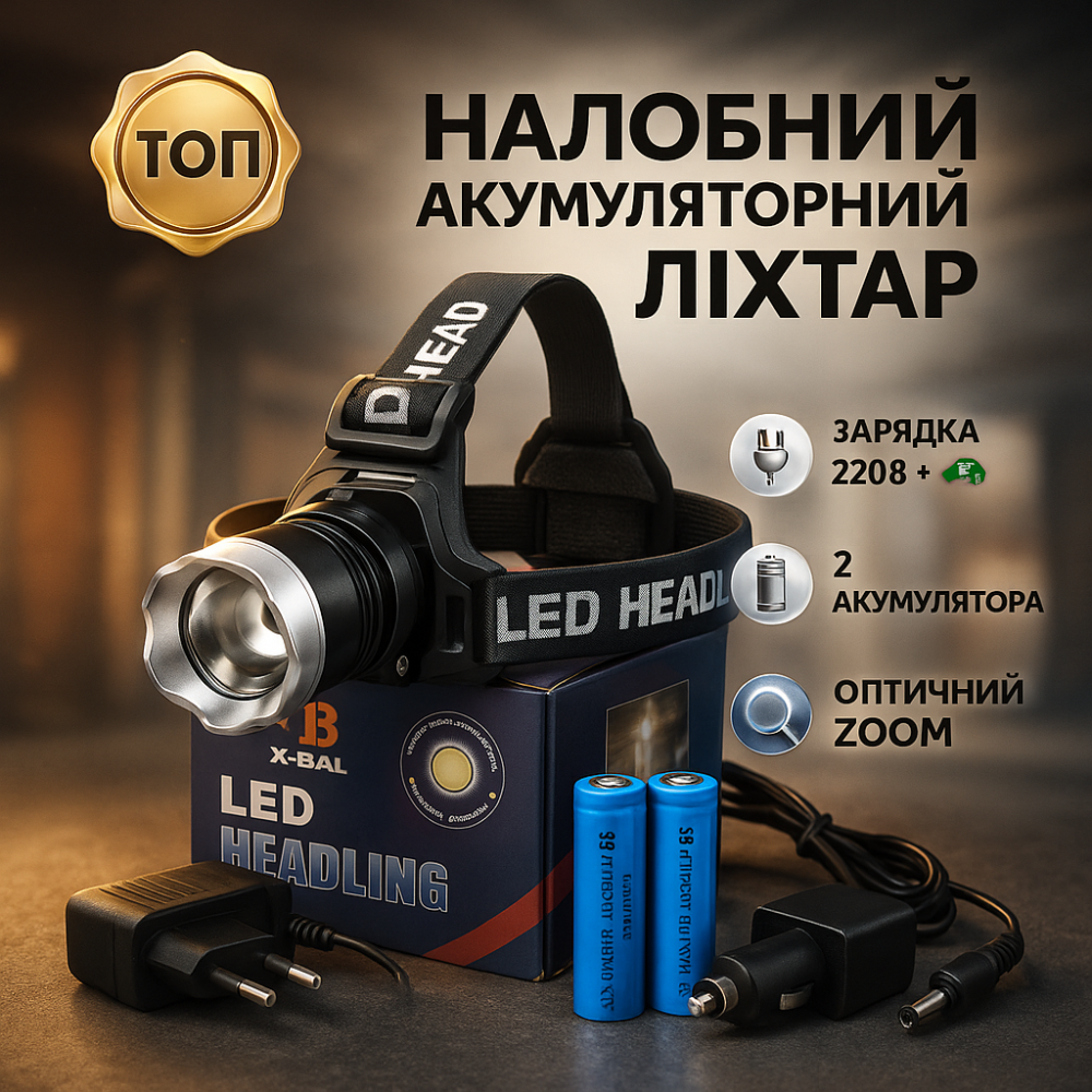 Мощный фонарь для ночной рыбалки X-Balog BL-T07B-P90, Мощный аккумуляторный фонарь для рыбалки EF-51 Львов - изображение 18