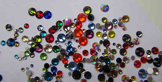 Стразы Swarovski микс (разные цвета и разные размеры ) SS3-10 (1400 шт) Киев