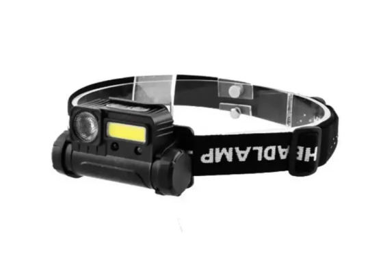 Фонарик налобный BAILONG BL-123 COB + USB CHARGE 6 режимов работы, датчик движения, зарядка через TY Киев