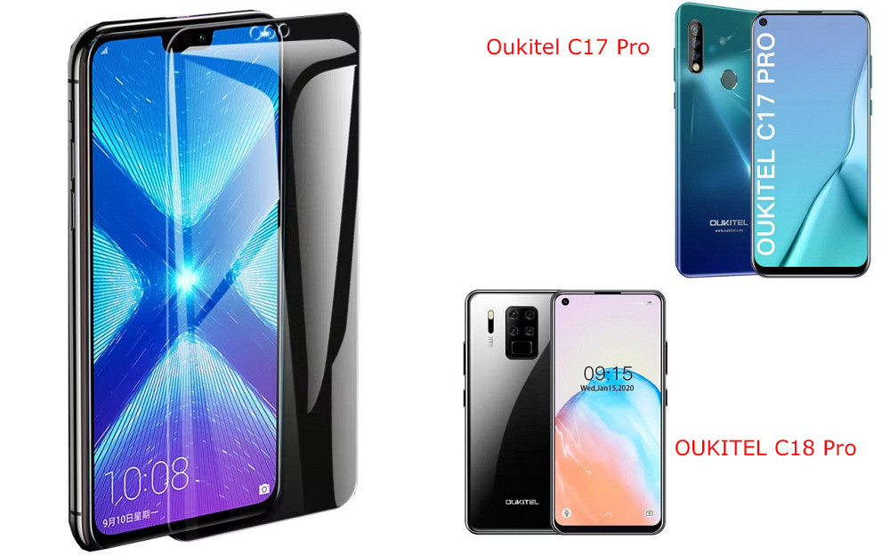 Захисне скло NeoGlass для Oukitel C17 Pro, OUKITEL C18 Pro – надпрозоре та стійке Київ - фото 2
