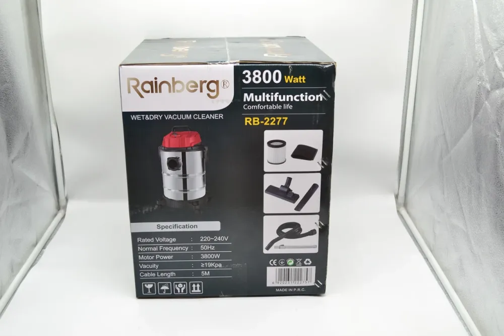 Пилосос Rainberg RB-2277 2в1 wet&dry Vacuum cleaner для сухой и влажной уборки дома,20 літрів Одеса - фото 3