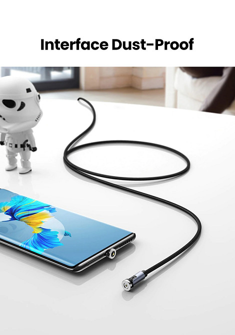 Наконечник UGreen Micro-USB для магнітного кабелю 540 Degree (Сріблястий) Николаев - изображение 9